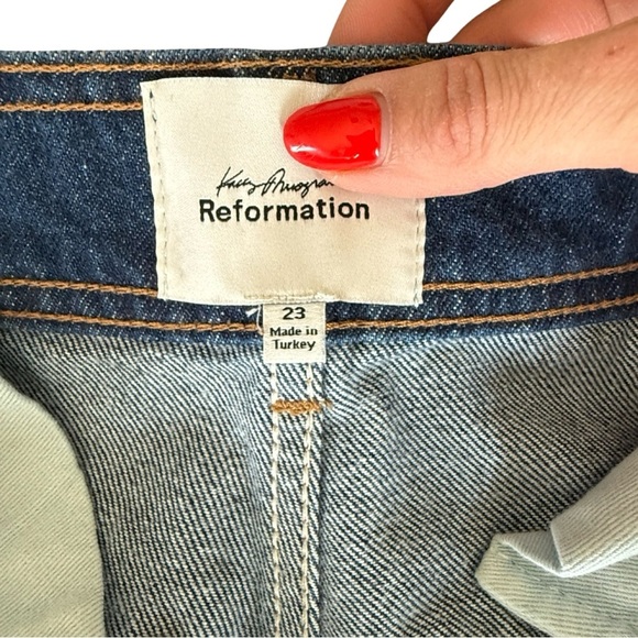 Reformation Austin Ultra High Rise Wide Leg Jeans Kacey Musgraves Elwood Size 23 - Picture 7 of 11
